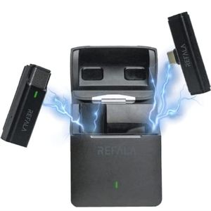 ReFaLa Wireless Lavalier lapel Microphone Plug-Play System for USB-C devices Noi